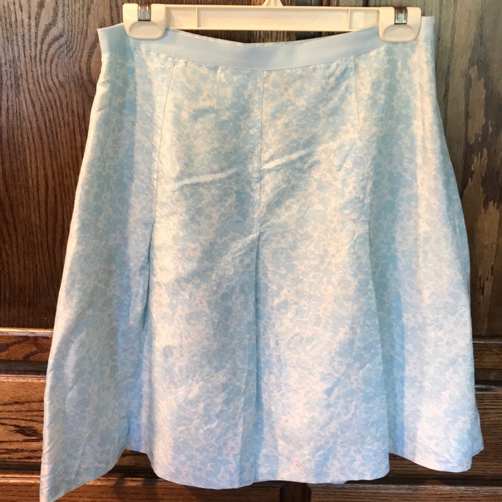 Banana Republic Women’s Skirt Silk Blue Floral Sz
